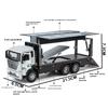 1/32 Scale Wingspan Container Truck Alloy Toy Diecast Engineering Vehicle Model Collection of Hobby Decorative Fine Ornaments Kids Toy