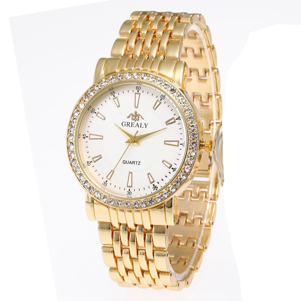 New Casual Watches Women Luxury Fashion Lovers Watch Rhinestone Stainless steel Quartz Watch Men Women Gift Business Wristwatch