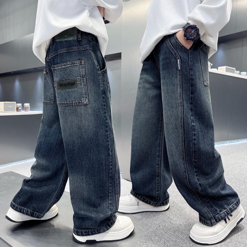 Boys' Loose Straight-Leg Jeans - Spring/Autumn 2026 Trend for Medium & Large Kids