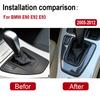 LHD Carbon Fiber Auto Center Control Gear Shift Panel Cover Sticker Interior Decoration Accessories For BMW 3 Series E90 E92 E93
