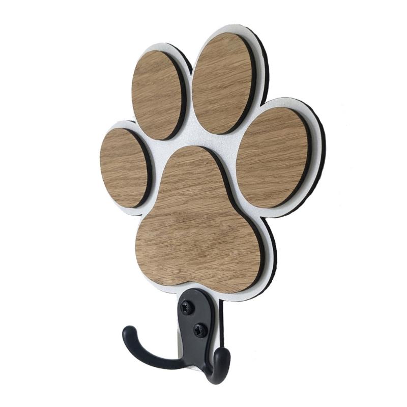 Natural Wooden Animal Paws Wall Mount Hook Smooth Surfaces Key Holder Organizer For Home Storage And Interior Designs