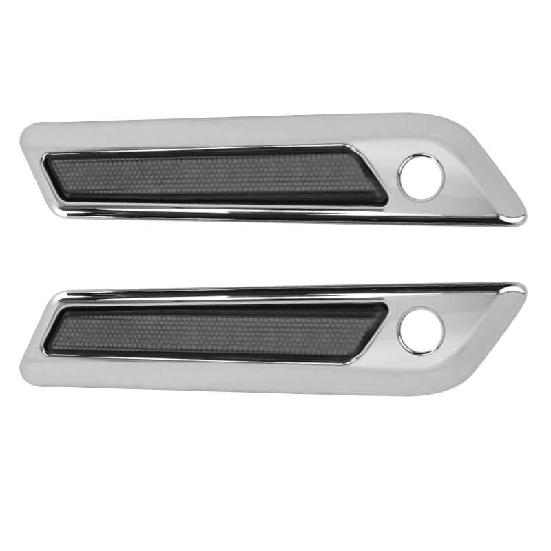 Motorrad Zubehör Hartschalenkoffer Verriegelungsabdeckung Reflektoren ABS Für Harley Touring Road King Road Glide Street Glide 2014-up