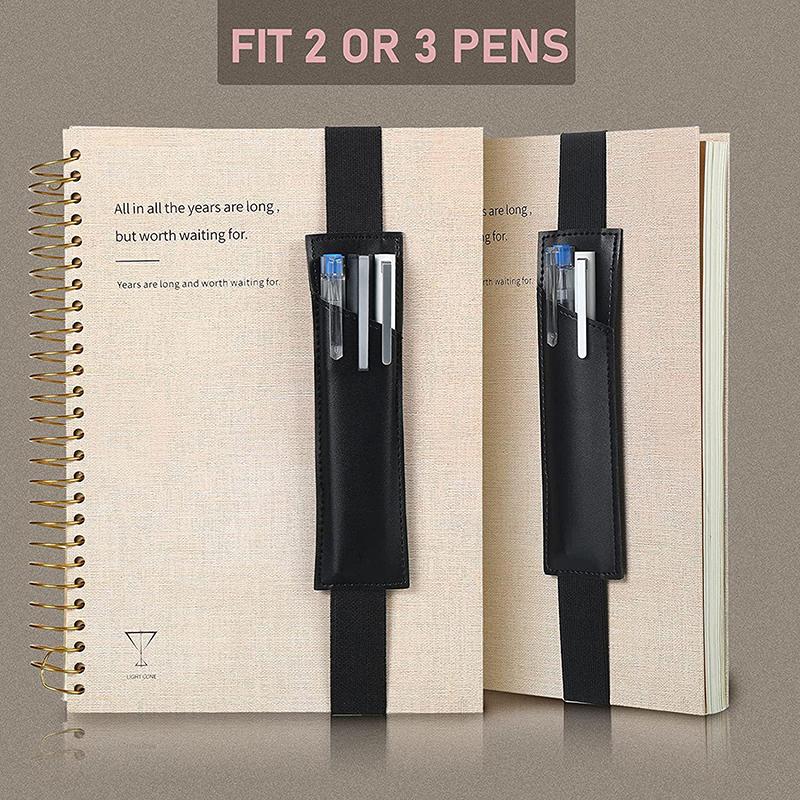 Adjustable Elastic Band Pen Clip Creative Business Notebook Pen Holder