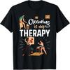 Cleaning Is Therapy Housekeeping Housekeeper Graphic T-Shirt
