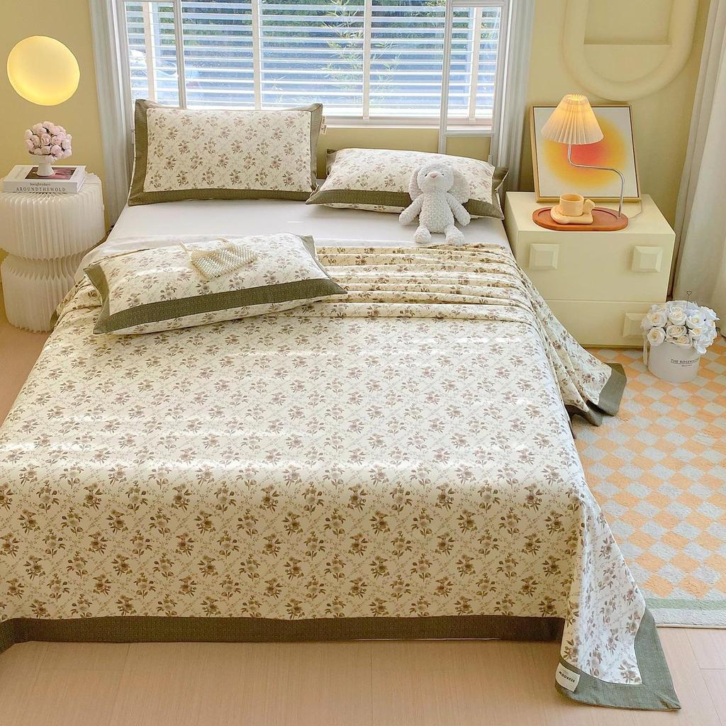 A-Class 100% Cotton Coarse Cloth Soft Bed Sheet for All Seasons
