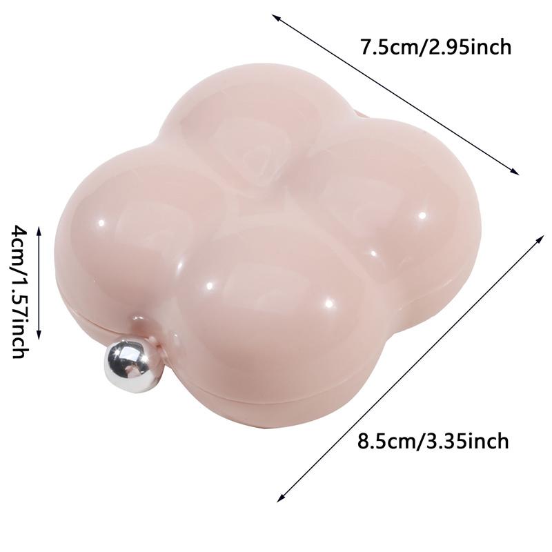 7-Day Portable Flower-Shaped Pill Organizer Compact Medication Divider Box with Individual Compartments for Daily Use