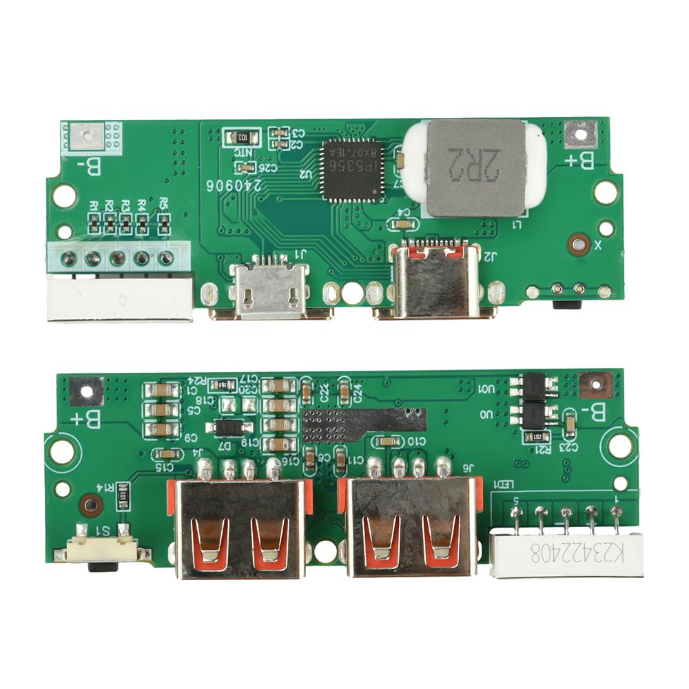 22.5W Fast Charging Module for DIY Power Bank PD QC VOOC 3.7V Lithium Battery Charger Board Circuit Protection with LED Display