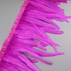 25-30cm Rooster Feather Trimming Chicken Feathers Trims Rooster Tail Feather Ribbon Dress Skirt Costume Carnival Decoration