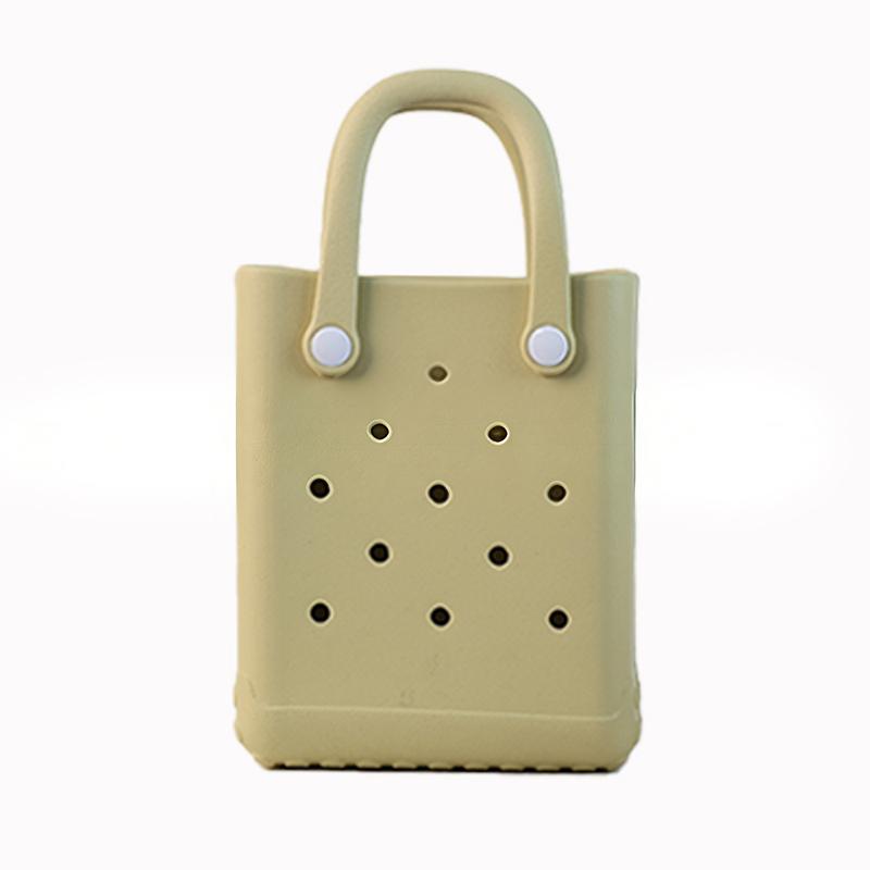 

Women Mini Tote Bag EVA Flexible Bag Practical for Vacation Office and Travel Shopping хакі