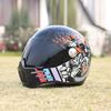 ORZ-728-Motorcycle Retro Cruise Helmet Fully Covered Personalized Pig Nose Full Helmet Casco Moto