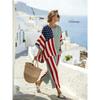 1116 European and American Bohemian Style Printing Suit Women's Loose Casual Shirt Wide-leg Pants Two-piece Set New