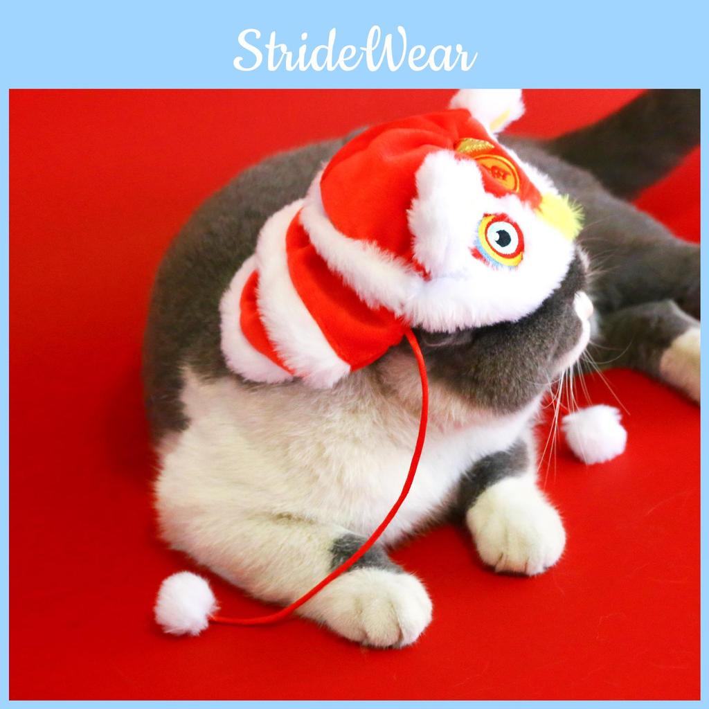 Kopfschmuck im chinesischen Stil mit Cartoon-Muster für Katzen und Hunde