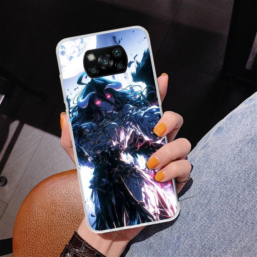 Albedo Overlord Anime Phnoe Case for Xiaomi Poco X5 X6 X7 Pro X4 Gt F7 Ultra M8 M7 Redmi 15C 15 13C 13 12C 12 Unique Cover Coque