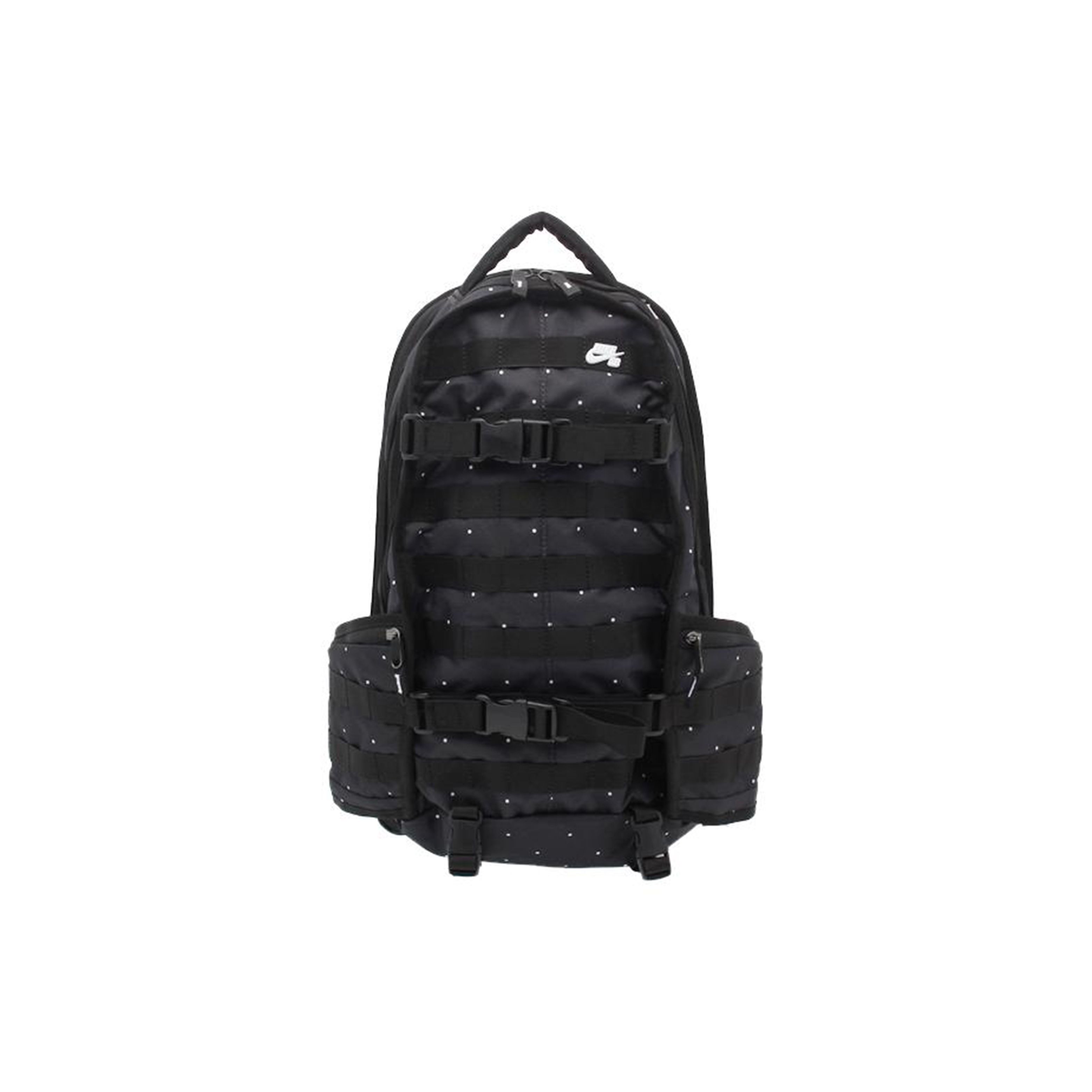 Nike Logo Nylon Backpack Unisex Backpacks Black BA4592-011 Black