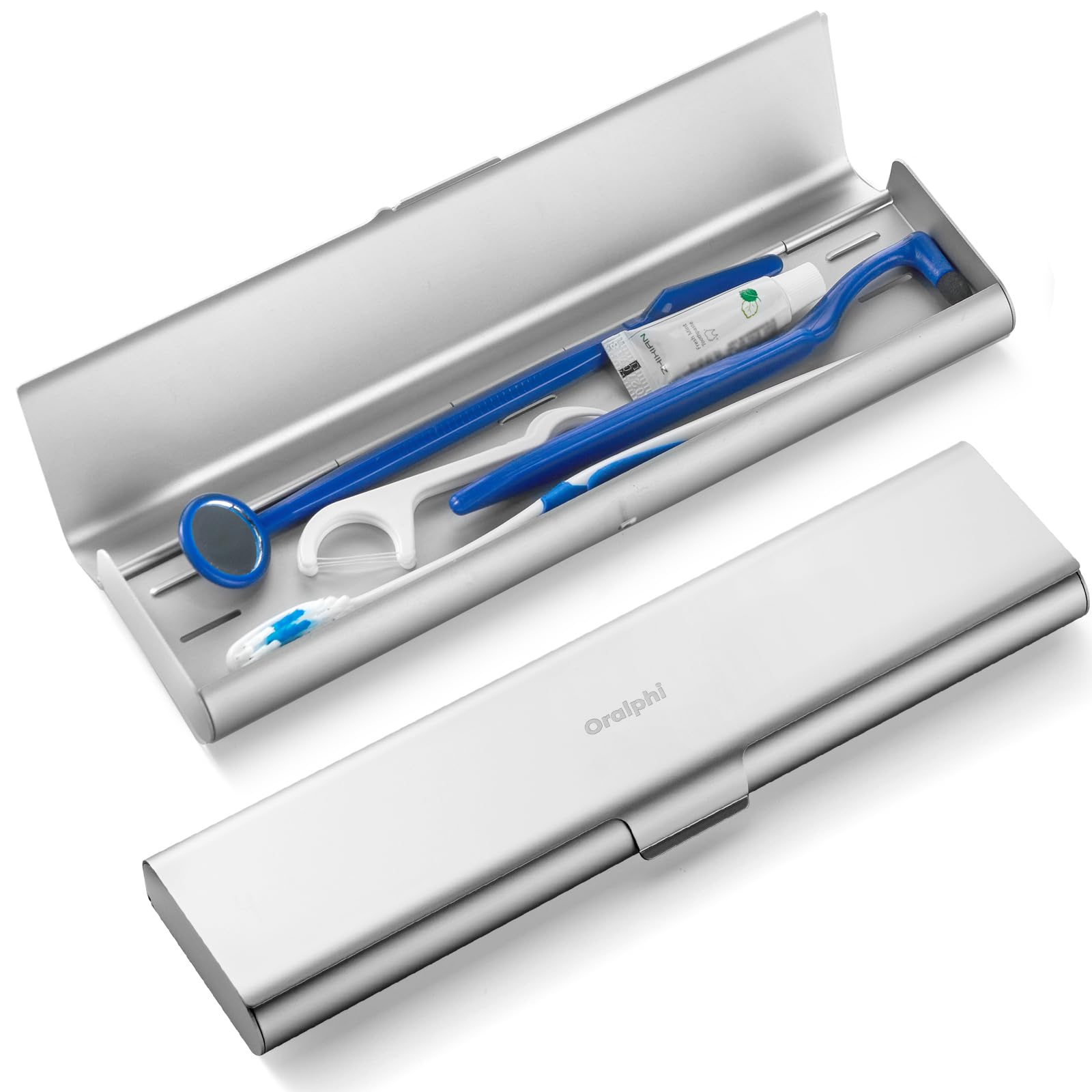 

Футляр для зубных щеток Oralphi широкого дизайна, Портативный, Алюминиевый, Дышащий, Большая вместимость, Вмещает 3 зубные щетки, Футляр для зубных щеток, Держатель для зубных щеток,