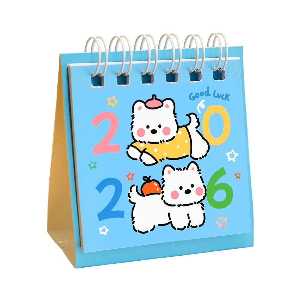 Mini Desktop Calendar Coil Binding Daily Planner Simple 2026 Desk Calendar  Gifts