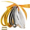 9 Stück/Set Modeschmuck Goldenes Armband Buddhistisches Jonc Armreifen Set für Damen Glitzergefülltes Jelly Silikon Buddha Mädchen Armbänder