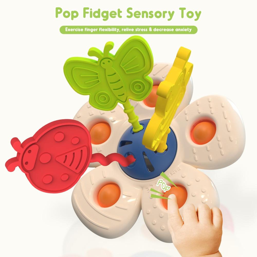 Early Education Newborn Chew Toys Soft Silicone Baby Travel Toys Baby Sensory Toys  For1-2 Year Old