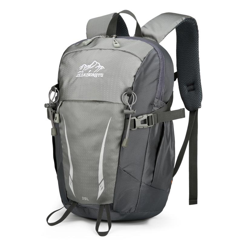 

Unisex Lightweight Water-Repellent Mountaineering and Photography Backpack for Outdoor Sports and Camping One Size серый