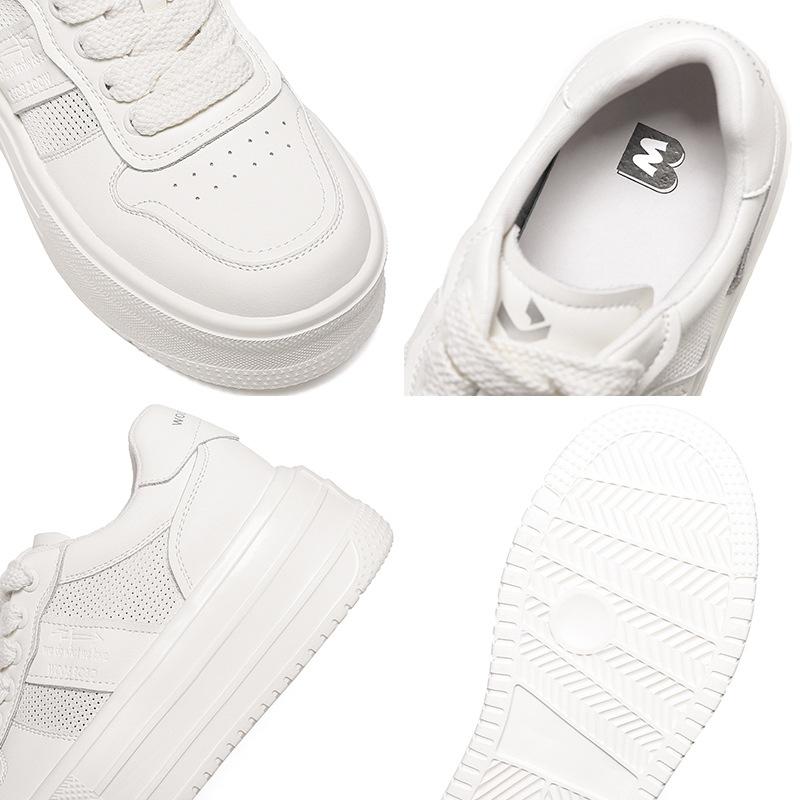 Strictly Selected Leather Little White Shoes Women's 2025 New Casual Retro Versatile Comfortable Height Increase Breathable Women's Shoes Thick Basepl
