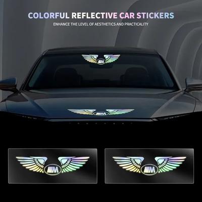 Car Angel Wings Decoration 3D Reflective Waterproof Sticker For BMW M Power Performance F10 F31 E36 E39 E87 E90 X3 X5