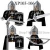 Medieval Military Noble Knights Building Blocks Figures Accessories Helmet Armor Shield Sword MOC Bricks Toys Friends Gifts
