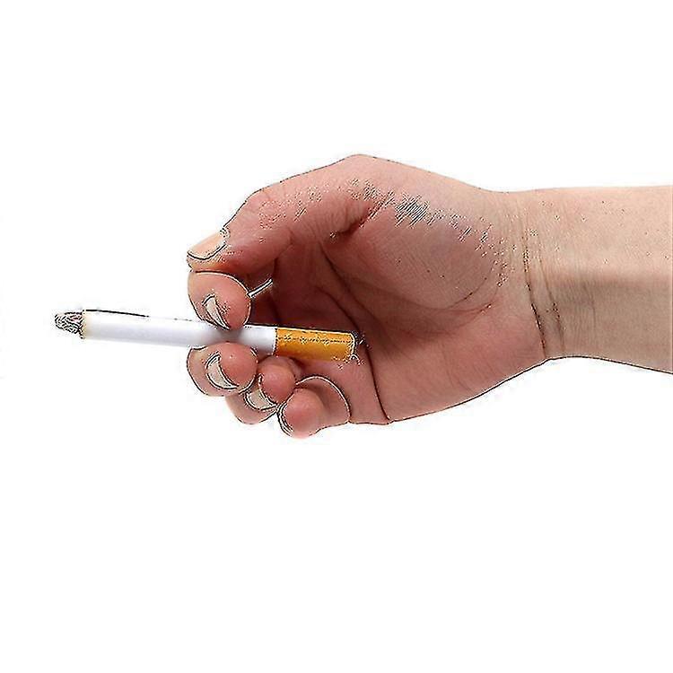 10 Stück unechte angezündete Zigaretten, mit realistischer Optik, gefälschte Zigaretten, lustige Tasche, Geschenk, Spiel, Streich, Witz, Rauch pusten
