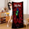 Sally Face Game Bath Towel Microfiber Soft Water Absorbing Breathable For Girl Kids Decorative Cartoon Beach Towel