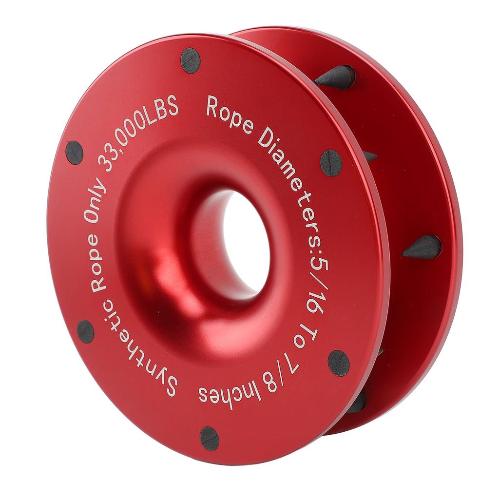 Winch Snatch Towing Ring Aluminium 33000lbs Break Strength Snatch Block Pulley for ATV UTV SUV Truck Dirt Bike 5 16 to