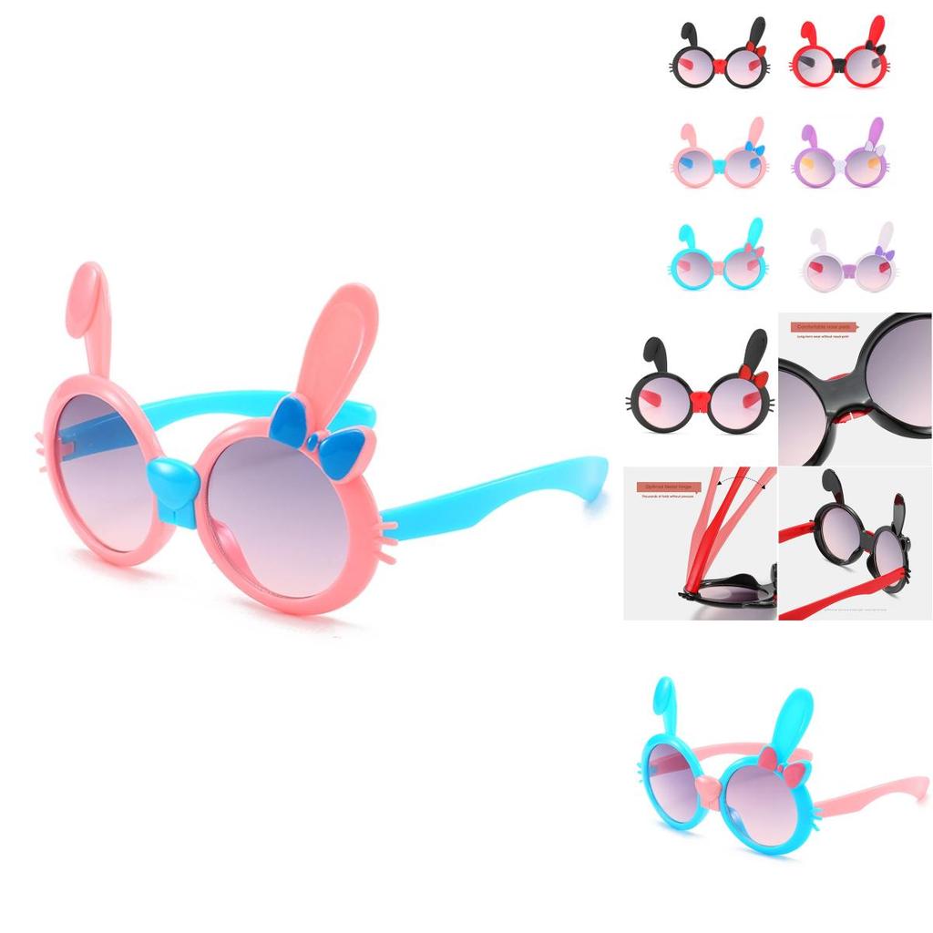 Stylish Rabbit-frame Sunglasses For Kids Perfect For Any Occasion