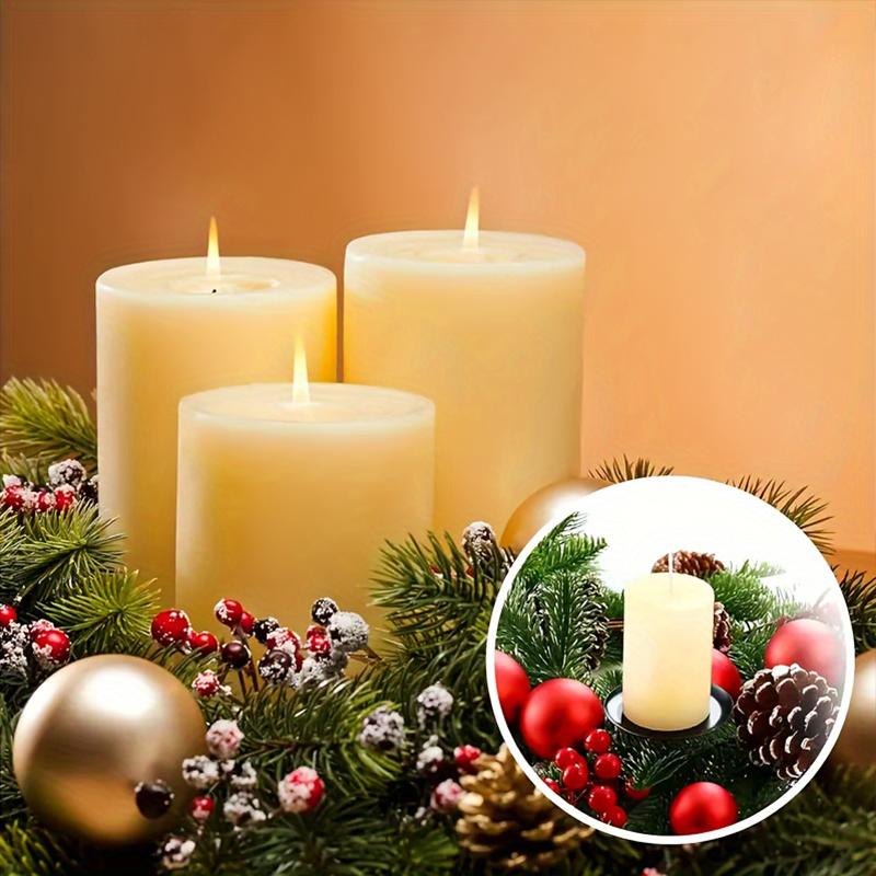 4 STK New Arrivals julepynt med stearinlys Middag Atmosfære Dekking Borddekorasjon