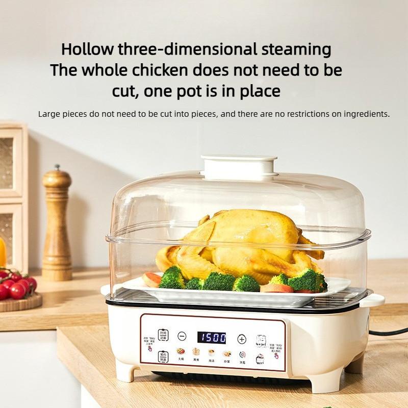 Four Layer Large Capacity Household Breakfast Automatic Power Off Steaming Box Steam Pot Multi functional Electric Steamer