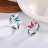 Simple High-end Glue Butterfly Ring Niche Design Personality Fashion Temperament Light Luxury Open Female Ring