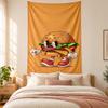 Burger Pommes Tapestry highquality for decorating living room bedroom dorm walls ideal as bedroom wallart orholiday gift