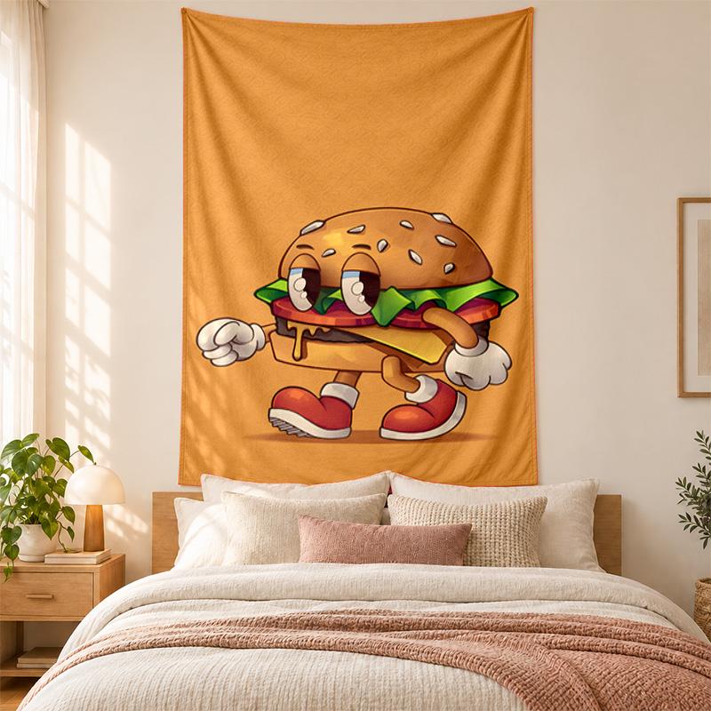 Burger Pommes Tapestry highquality for decorating living room bedroom dorm walls ideal as bedroom wallart orholiday gift