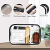 1/12pcs Transparent PVC Toiletry Bags Waterproof Bathroom Storage Bag Travel Makeup Pouch Cosmetics Organizer Pouch Tote Bags