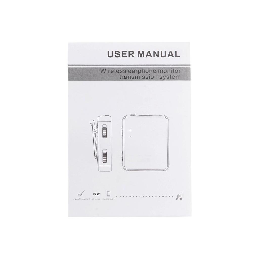 Cross-border M8 Wireless In-Ear Monitor Receiver 2.4G, Black - Professional Music Performance Accessory