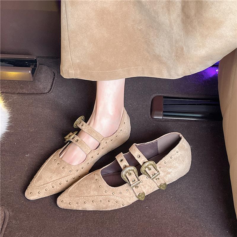 

Мода Новый Стиль Модные Туфли Мэри Джейн Женские Натуральная Кожа Балетки Женские Квадратный Носок Плоские Коровья Кожа Женские Повседневные Туфли Женские 40