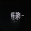 Compact 3.5x3.5x2cm Clear Plastic Storage Box for Long Earplugs