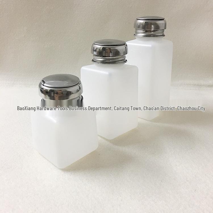 200ml Anti-Static Stainless Steel and Copper Nail Polish Remover Press Bottle