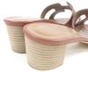 Pristine HERMES Mule Oasis H logo sandals Brown leather Women 36.5 071002Z Used