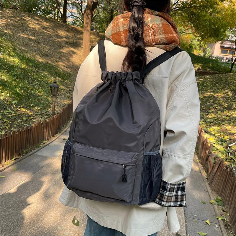 Schoolbag Bundle Bag Drawstring Bag Large Capacity Waterproof Travel Backpack Football Training Bag Large Capacity Basketball Backpack