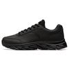 Fabric Cushioning Slip Resistant Abrasion Resistant Lightweight Low Top Casual Running Shoes Men's Black Sneakers 91835529-6