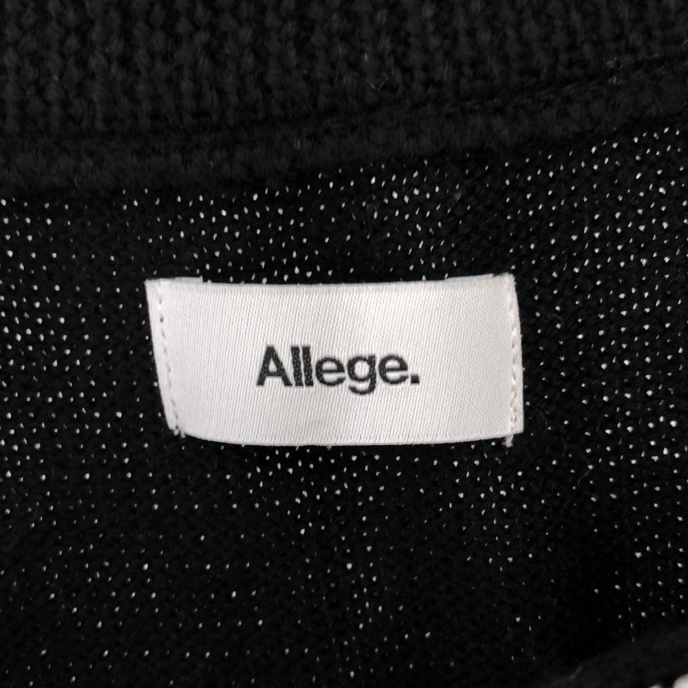 ALLEGE made in Japan Half zip Knit vest black Women Used