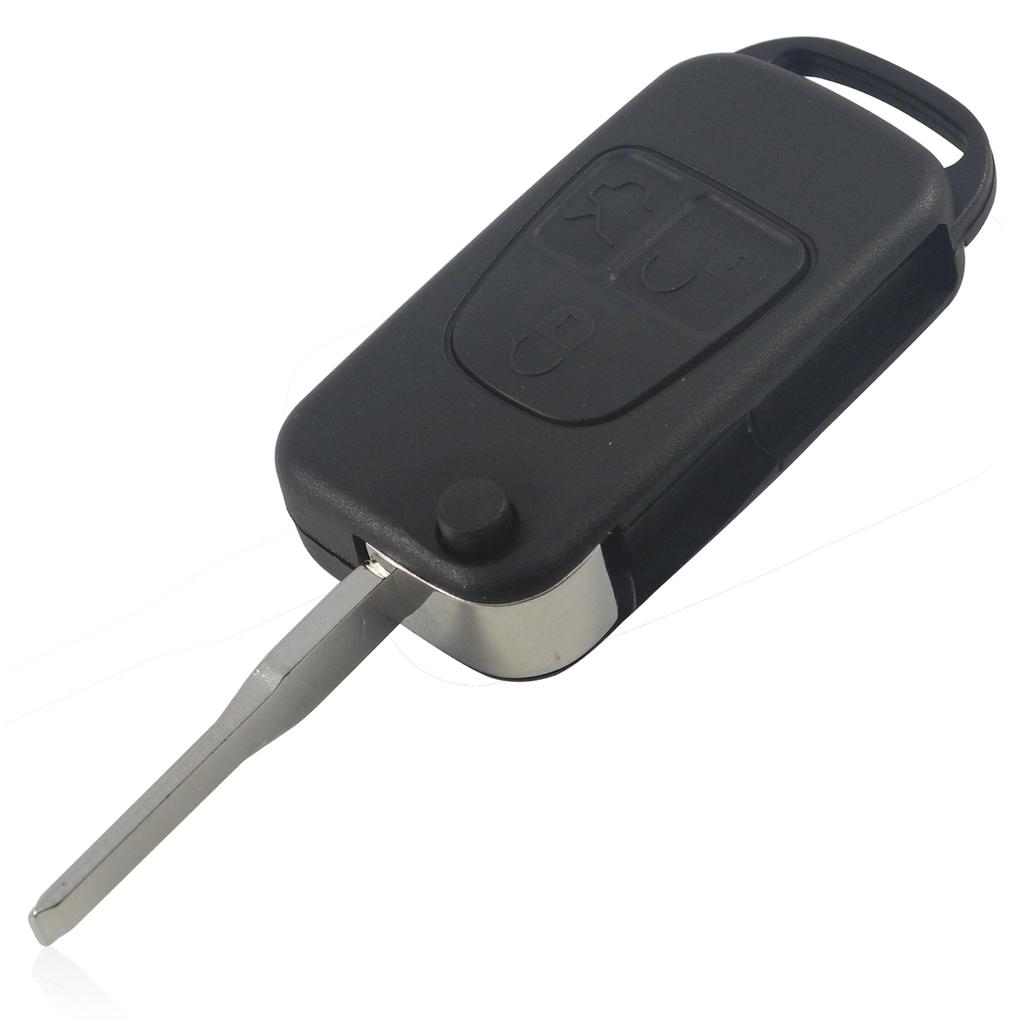 Jingyuqin 1/2/3/4 Buttons Car Remote Folding Flid Key Shell Cover For Mercedes For Benz B200 A160 W124 W202 W210 HU39 HU64