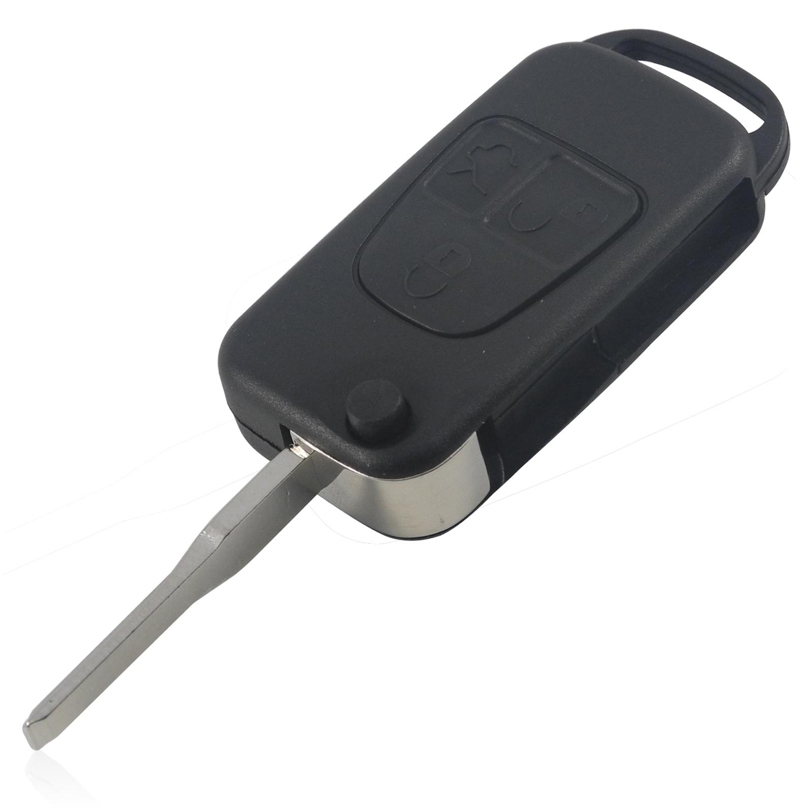 

jingyuqin откидной дистанционный ключ от машины с лезвием HU64 для Mercedes для Benz 3 кнопки выкидной брелок ML SL SC морская ракушка