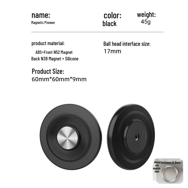 Dual-Sided Magnetic Phone Mount for Car, Fitness, and Outdoor Sports