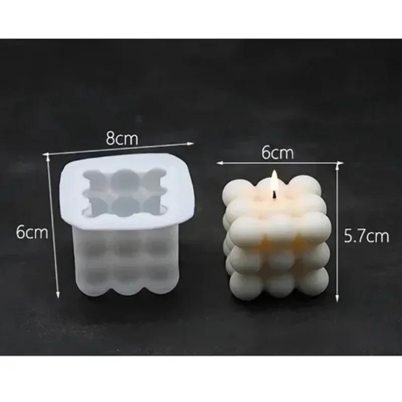 Large Silicone Magic Cube DIY Handmade Silicone Mold Making Christmas Candle Mold Wax Plaster Candle Accessories Gift Cake