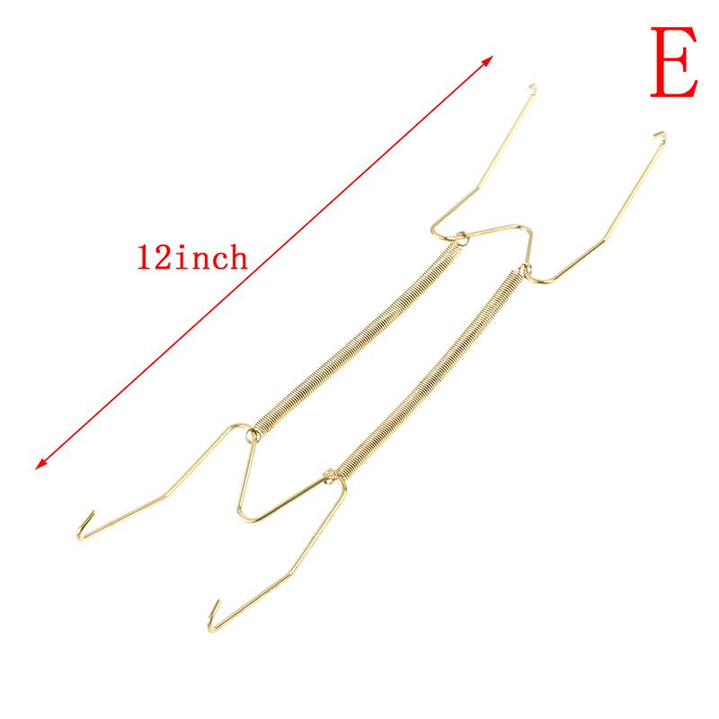 Wall Display Plates Hanger W Type Decoration Dish Spring Holder Invisible Hook
