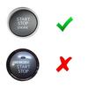 Red Keyless Engine Push Start Button Cover For 14+ Lexus IS GS ES RC, 16+ RX NX